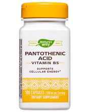 Pantothenic Acid (Vitamin В5), 100 капсули, Nature's Way -1