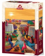 Пъзел Art Puzzle от 1000 части - Цветното пристанище -1