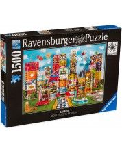 Пъзел Ravensburger от 1500 части - Забавната къща -1