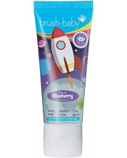 Паста за зъби за деца Brush Baby - Ракета, Боровинка, 3+, 50 ml -1