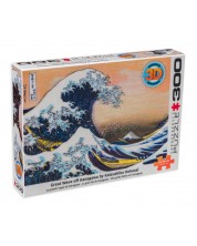 Пъзел с 3D ефект Eurographics от 300 части - Голямата вълна край Канагава