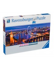 Панорамен пъзел Ravensburger от 1000 части - Нощен Лондон