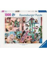 Пъзел Ravensburger от 1000 части - Райското котешко дърво -1