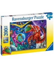 Пъзел Ravensburger от 200 XXL части - Динозаври в космоса