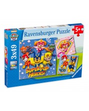 Пъзел Ravensburger от 3 x 49 части - Пес Патрул