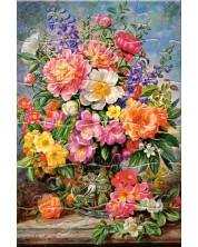 Пъзел-пощенска картичка Castorland от 24 части - Сияйни юнски цветя -1
