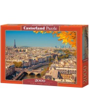 Пъзел Castorland от 2000 части - Париж от птичи поглед -1