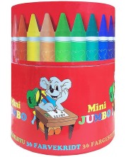Комплект пастели Sense - Mini Jumbo, 36 броя, в кръгла кутия -1