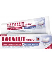 Lacalut Aktiv & White Паста за зъби, с ензими, 75 ml