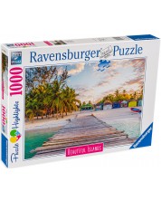 Пъзел Ravensburger от 1000 части - Почивка на Карибите -1