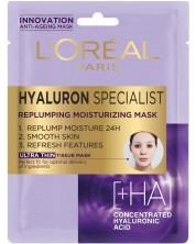 L'Oréal Hyaluron Specialist Памучна лист маска за лице, 30 ml