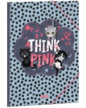 Папка с ластик Ars Una Think-Pink - А4