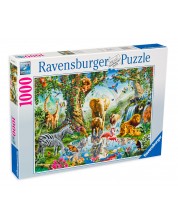 Пъзел Ravensburger от 1000 части - Приключения в Джунглата