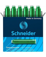 Патронче за писалка Schneider - Зелено, 6 броя