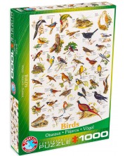 Пъзел Eurographics от 1000 части – Птици в полята и градините -1