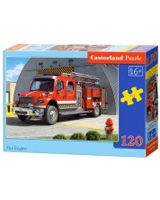 Пъзел Castorland от 120 части - Пожарна кола -1