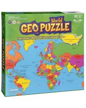 Пъзел GeoPuzzle от 68 части - Свят -1