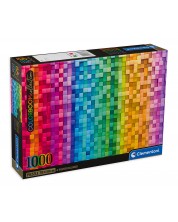Пъзел Clementoni от 1000 части - Цветни пиксели -1