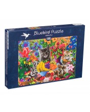 Пъзел Bluebird от 1000 части - Забава с котенца