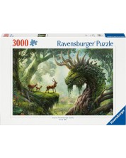 Пъзел Ravensburger от 3000 части - Горският дракон се събужда -1