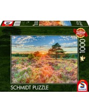 Пъзел Schmidt от 1000 части - Sunset on the heath -1