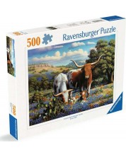Пъзел Ravensburger от 500 части - Красиво семейство дългороги
