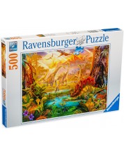 Пъзел Ravensburger от 500 части - Светът на динозаврите -1