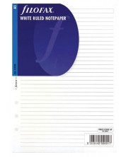 Пълнител за органайзер Filofax A5 - Бели линирани листове