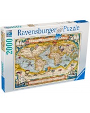 Пъзел Ravensburger от 2000 части - Карта на света