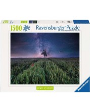 Пъзел Ravensburger от 1500 части - Нощно небе над нивата