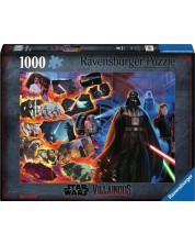 Пъзел Ravensburger от 1000 части - Междузвездни войни Злодеи: Дарт Вейдър