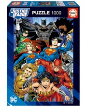 Пъзел Educa от 1000 части - DC Comics: Лигата на справедливостта  -1
