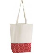 Пазарска чанта Giftpack - 38 x 42 cm, червено и бяло
