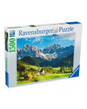 Пъзел Ravensburger от 1500 части - Гледка към Доломитите -1