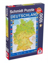 Пъзел Schmidt от 1000 части - Карта на Германия