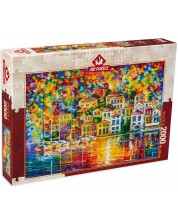 Пъзел Art Puzzle от 2000 части - Цветно пристанище -1