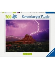 Пъзел Ravensburger от 500 части - Розова гръмотевична буря -1