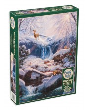 Пъзел Cobble Hill от 1000 части - Магичен зимен водопад -1