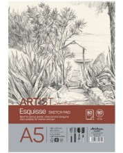 Пад за рисуване Drasca Esquisse - 80 листа, A5 -1