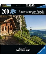 Пъзел Ravensburger от 200 части - Пещерите Валдкирх, Швейцария