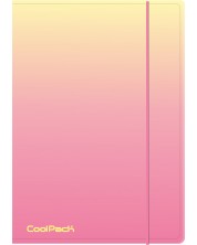 Папка с ластик Cool Pack - A4, Gradient Peach -1