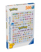 Пъзел Ravensburger от 500 части - Pokemon - първите 151