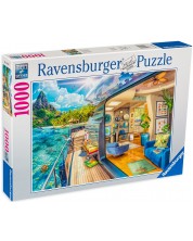 Пъзел Ravensburger от 1000 части - Тропически живот