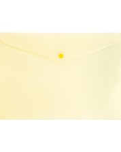 Папка с копче Spree Pastel - A4, жълта -1