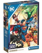 Пъзел Clementoni от 500 части - Героите на DC Comics в действие -1