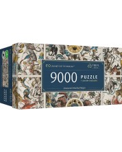 Панорамен пъзел Trefl от 9000 части - Антични небесни карти -1