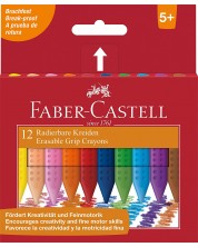 Пастели Faber Castell - Grip, 12 цвята