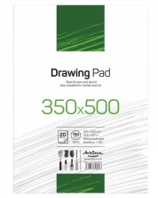 Пад за рисуване Drasca Drawing Pad - 20 листа, 35 х 50 cm -1
