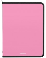 Папка с цип Erich Krause - Matt Pastel, A4, розова