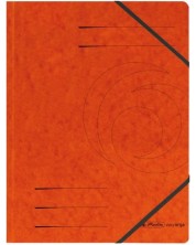 Папка с ластик Herlitz - Quality, оранжева
